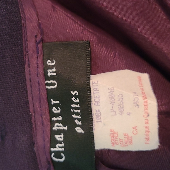 Pretty, long purple skirt. Size 4 Petites. - Picture 7 of 7